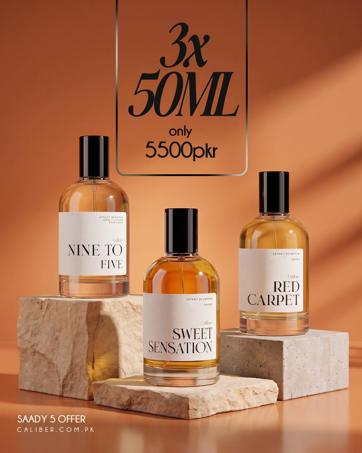 SAARAY PANCH OFFER 3 X 50ML - Caliber